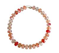 Aoyom Colorful Chunky Resin Beaded Choker Necklaces for Women | Multicolor Beads, Sturdy Metal Chain, Adjustable, Detachable, Lightweight, Summer Beach Boho, Trendy Statement Jewelry Gift