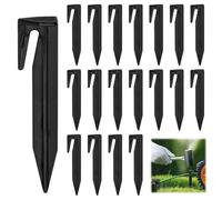 Aoyswuz 100 Pcs 8.5 cm Ground Spikes for Robotic Lawn Mower Plastic Standard Boundary Wire Peg, Robotic Lawnmower Hook Nails for Attaching Edge Cables to Lawns