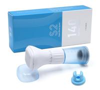 Aoyswuz Microneedling Derma Stamp S2 140 Pins with Serum Tank, 0-3 mm Adjustable Micro Infusion System for Facial Skin, Hair Growth (without Serum)