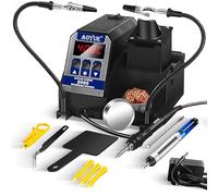 Aoyue 2980 Digital Precision Soldering Iron Station Kit with T-12 Style Active Power Tips 60W 110v-240v, Rapid Heatup, Temp Calibration & Auto Sleep, °C/°F Conversion, UK Plug