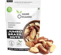AOZA Namo Organics - Handpicked Brazil Nuts - 500 Gm - Selenium Rich Dry Fruit Sourced from Organic Brazil Nuts Producers