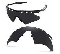 AOZAN ANSI Z87.1 Polarized Replacement Lenses Compatible with Oakley M Frame Heater Vented Sunglasses - Onyx Black