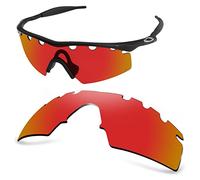 AOZAN ANSI Z87.1 Polarized Replacement Lenses Compatible with Oakley M Frame Strike Vented Sunglasses - Electric Crimson