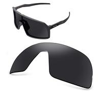 AOZAN ANSI Z87.1 Polarized Replacement Lenses For Oakley Sutro Sunglasses - Onyx Black