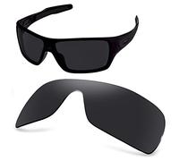 AOZAN ANSI Z87.1 Polarized Replacement Lenses For Oakley Turbine Rotor Sunglasses - Onyx Black