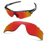 AOZAN ANSI Z87.1 Replacement Lenses Compatible with Oakley RadarLock Path Vented Sunglasses - Electric Crimson