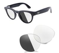 AOZAN ANSI Z87.1 Replacement Lenses Compatible with Ray-Ban Meta Headliner RW4009F 51mm Smart Glasses, Photochromic and Impact Resistant - HI-DEF Photochromic