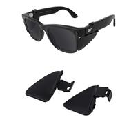 AOZAN Glasses Side Shields for Ray-Ban Meta Wayfarer/Skyler/Headliner & Oakley Meta HSTN Smart Glasses, Dustproof & Lightweight - Black