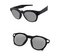 AOZAN Matte Black Frame Polarized Clip-on Sunglasses Compatible with Oakley Meta HSTN OW8002 51mm for Men & Women