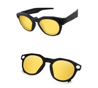 AOZAN Matte Black Frame Polarized Clip-on Sunglasses Compatible with Oakley Meta HSTN OW8002 51mm for Men & Women