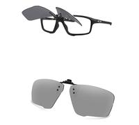 AOZAN Polarized Clip-on Flip Up Sunglasses for Oakley Crosslink Zero OX8076 56mm, UV Protection and Secure Fit - Gainsboro