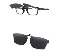 AOZAN Polarized Clip-on Flip Up Sunglasses for Oakley Metalink OX8153 55mm, UV Protection and Secure Fit