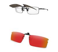 AOZAN Polarized Clip-on Flip Up Sunglasses for Oakley Top Spinner 4B OX3136 53mm, UV Protection and Secure Fit