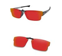 AOZAN Polarized Clip-on Sunglasses for Oakley Airdrop OX8046 55mm, Anti Glare and Scratch Resistant - Electric Crimson