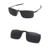 AOZAN Polarized Clip-on Sunglasses for Oakley Fuller OX3227 57mm, Anti Glare and Scratch Resistant - Onyx Black