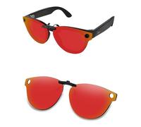 AOZAN Polarized Clip-on Sunglasses for Ray-Ban Meta Headliner RW4009 50mm, Anti Glare and Scratch Resistant - Electric Crimson