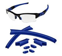 AOZAN Replacement Earsocks & Nose Pads For Oakley Flak Jacket/Flak Jacket XLJ Sunglasses - Deep Blue