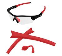 AOZAN Replacement Sock Kits Compatible with Oakley Radar Path/Pitch/Range/Edge Sunglasses - Red