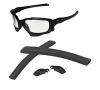 AOZAN Replacement Sock Kits Earsocks & Nose Pads For Oakley Jawbone/Racing Jacket Sunglasses - Black