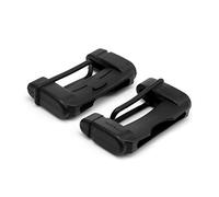 AOZBZ Car Safety Belt Buckle Covers, 2PCS Universal Seat Belt Clips Cover, Anti-Scratch Silicon Seat Belt Buckle Protector, Car Interior Accessories (Black)