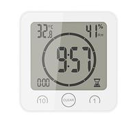 AOZBZ Sunsbell Bathroom LCD Waterproof Shower Clock, Waterproof IP24 Battery Powered Touch Control Countdown Timer Multifunction Alarm For Kitchen Bathroom