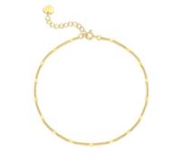 AOZELAN 14K Gold Anklets for Women Gold Anklet Ankle Bracelets for Women Thin Ankle Bracelet Cuban Chain with Spaced Tiny Disc Cuban Link Anklets for Womens 10(8.5+1.5) Inches