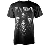 AOZGXEZ Papa Roach Portrait Mens Outdoor Graphic T-Shirt Size 4XL Black