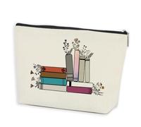 AOZHUO Reusable White Makeup Bag Friends Fans Gifts Long Distance Friendship Gifts for Birthday Christmas Cosmetic Bag Funny Travel Zipper Pouch for 001, Multicolor0825, 9.7" W x 7" H