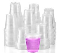 AOZITA 330 Pack Mouthwash Cups, 3 oz Clear Plastic Cups, Small Disposable Bathroom Cups for Rinse Bath Cup Shot Cups Disposable for Drinking Washing Cups