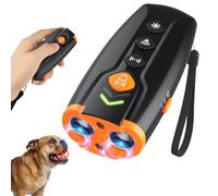 AOZOOM Ultrasonic Anti-Barking Device, 4 Modes(Sound, Ultrasonic, Ultrasonic + Flashlight, LED Flashligh), 23ft Range, Rechargeable, Humanely Stops Barking, Effective for Small Medium Large Dogs