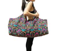 Aozora Yoga Mat Bag Large Yoga Mat Tote Sling Carrier with Pockets Fits Mats with Multi-Functional Storage Pockets Light and Durable (Indian)