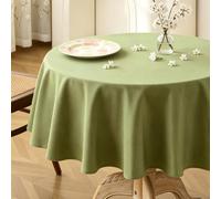 Aoztio Round Tablecloth Sage Green 120cm(47in) Outdoor Party Table Cloth