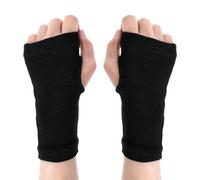 AOZUO 2 Pairs Wrist Thumb Support Gloves, Elastic Wrist Carpal Tunnel Sleeve Brace Compression Hand Mitten for Women Men Sports Rock Climbing Injury Care Pain Relief, Black