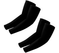AOZUO 2pairs Arm Sleeves for Women &Men, Compression Sleeves Cooling Sun Protection Sleeves Sports Sleeve Tattoo Cover Up for Basketball Golf Football Cycling(Black)