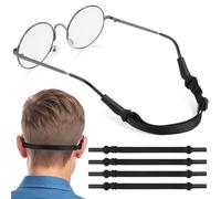 AOZUO 4 Pcs Adjustable Glasses Strap, No Tail Eyeglass Straps Eyewear Retainer Sunglass Retainer Holder Strap for Sport Unisex Men Women