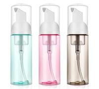 AOZUO 60ml/2oz Foam Pump Bottles, 3PCS Empty Travel Foaming Dispenser Refillable Mousse Bottle Travel Size Foam Pump Bottle for Hand Soap Lash Cleanser Shampoo Face Wash