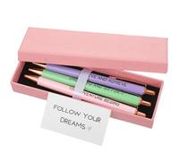 AOZUO Appreciation Ballpoint Pen Set, Black Ink 1.0mm Fancy Inspirational Pens Gifts Motivational Thank You Gifts for Women Employee Coworker Teacher School Office Office