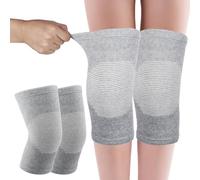 AOZUO Bamboo Knee Sleeve, Elastic Compression Knee Brace Breathable Knee Pads Leg Sleeves Thicken Thermal Knee Braces Relieve Knee Pain Knee Sleeves for Men Women Ski Cycling Dance Running