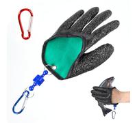 AOZUO Fishing Glove for Men, Fishing Catching Gloves with Magnet Release Non-Slip Professional Fishing Glove Fishing Puncture Resistant Proof Gloves Accessories for Handling Catching Cleaning