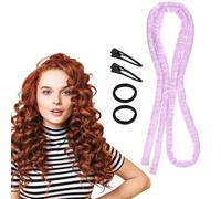 AOZUO Heatless Curling Rod Headband, Heatless Hair Curler Heatless Curls Overnight for Short Long Hair No Heat Overnight Curls with Thin Curlers to Sleep In for Short Hair (Purple)