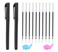 AOZUO Magic Pens & Refills for Magic Practice Copybook, Grooved Handwriting Workbooks Writing Practice Book Disappearing Ink Pen with Writing Training Aid Pencil Gripper