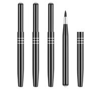 AOZUO Pack of 4 Retractable Lip Brushes with Cap, Cosmetic Brush, Lip Brush, Lipstick Fixer, Lipstick Stick, Lip Gloss, Applicator, Lip Gloss, Lip Brush, Lip Liner, Contour Brush, Concealer Make-Up