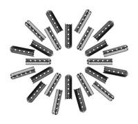 AOZUO Shoelace Tips, 24pcs Aglets for Shoelaces Shoe Lace Ends Tips Metal Paracord End Caps Aglet Replacement Tips for DIY Repair Sneaker Shoelaces Hoodies Pants String