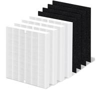 AP-1512HH Replacement Filter Compatible with Coway AP-1512HH, AP-1512HH-FP, AP-1518R, AP-1519P, NXBHG 4 True HEPA Filter + 4 Carbon Pre-Filters, Compared to Part # 3304899