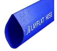 ap automotive 25mm Layflat Water Discharge Hose 100 Metres Blue