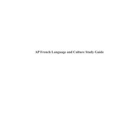 AP French Language and Culture Study Guide