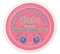 AP Giant Paint & Inking Pad Ideal for Childrens Hand and Foot Prints with Small Shaped Painting Sponge (Vivid Pink)