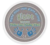 AP Giant Paint & Inking Pad Ideal for Childrens Hand and Foot Prints with Small Shaped Painting Sponge (Silver)