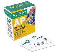 AP Human Geography Flashcards, Fifth Edition: Up-to-Date Review + Sorting Ring for Custom Study (Barron's AP Prep)
