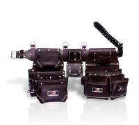 Ap-Leather Real cowhide oil tanned Leather Tool Belt/pouch/framer Set for Men/women Carpenters, Framers, Electricians, Gardeners & Construction Work with 26 Pockets.